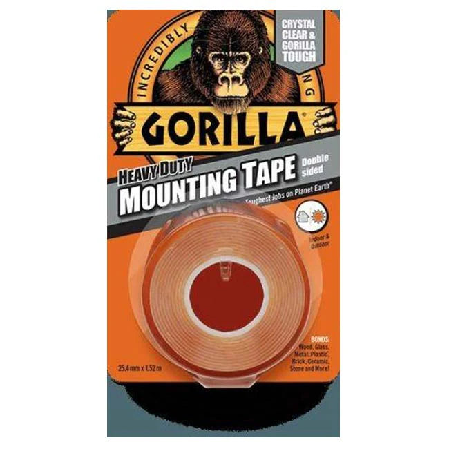 Gorilla Clear Mounting Tape 1.52m